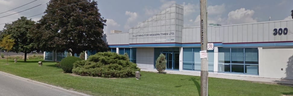 Main entrance of the building showing the number 300